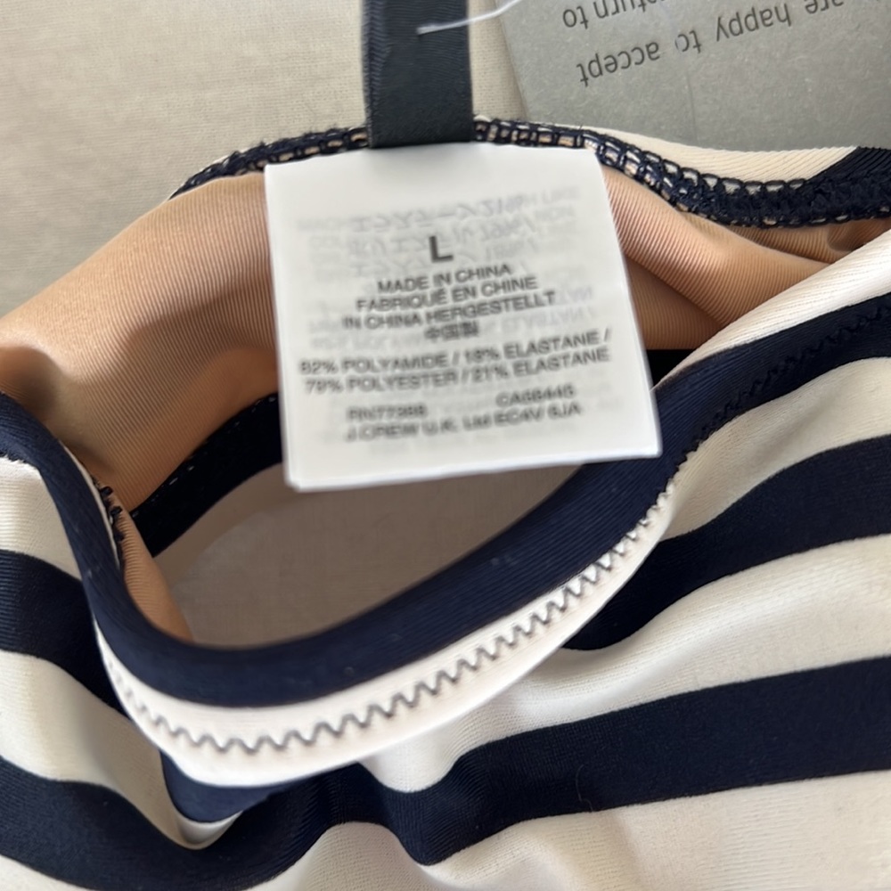 J crew striped swim top - Picture 3 of 5